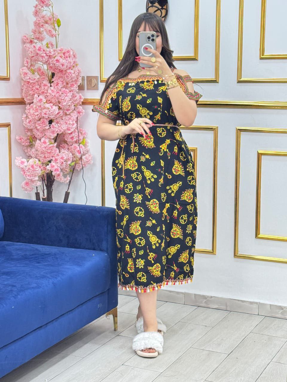 🌿 Robe Kabyle d’été – Fraîcheur et tradition revisitée