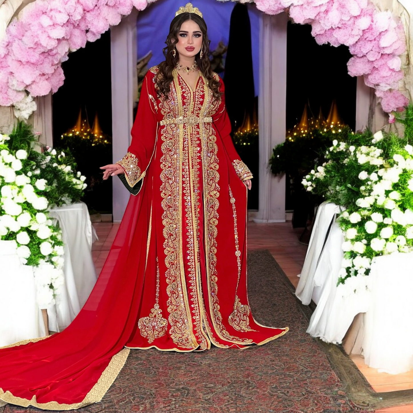 đ Caftan Takchita Prestige â LâArt de Briller en Grande Occasions