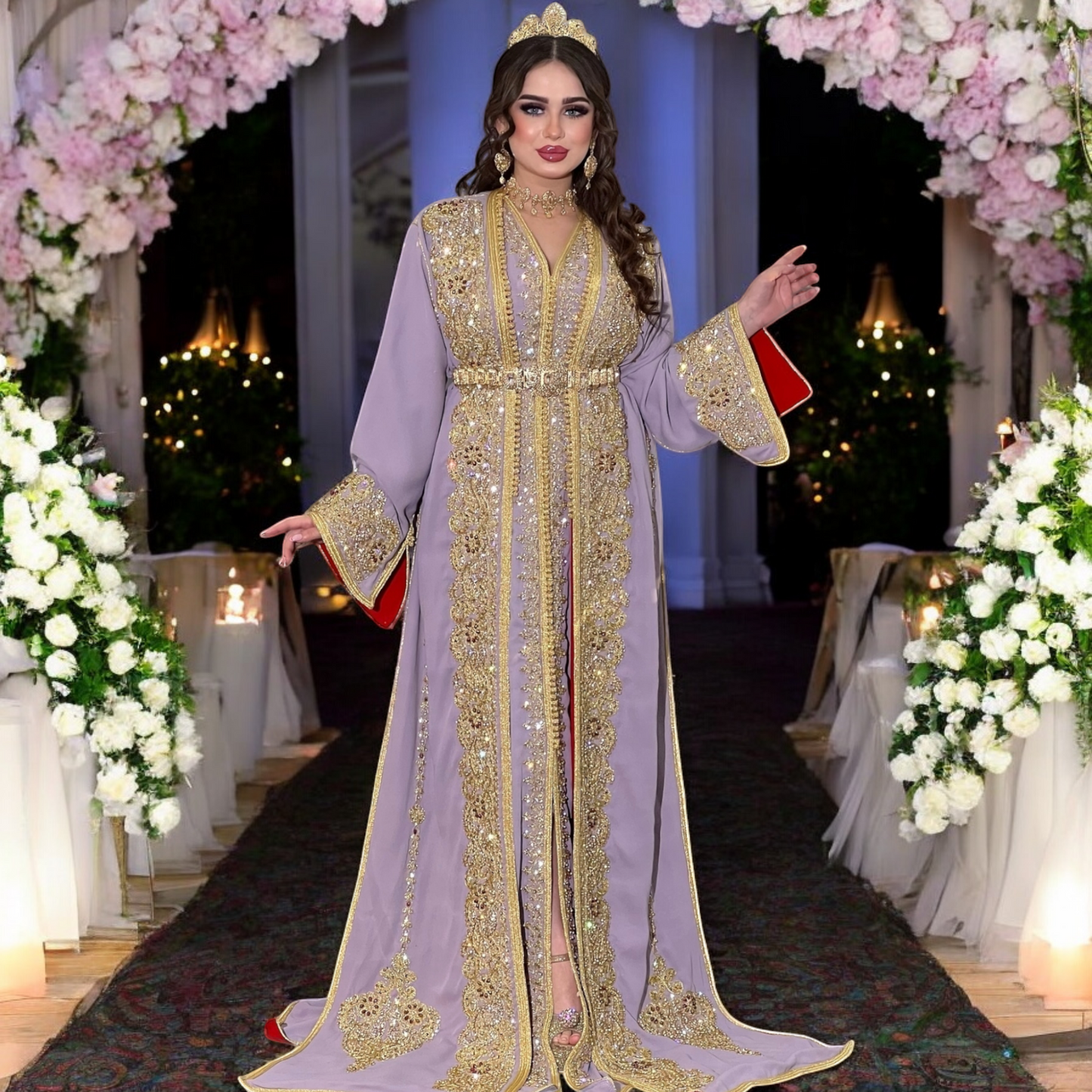 đ Caftan Takchita Prestige â LâArt de Briller en Grande Occasions