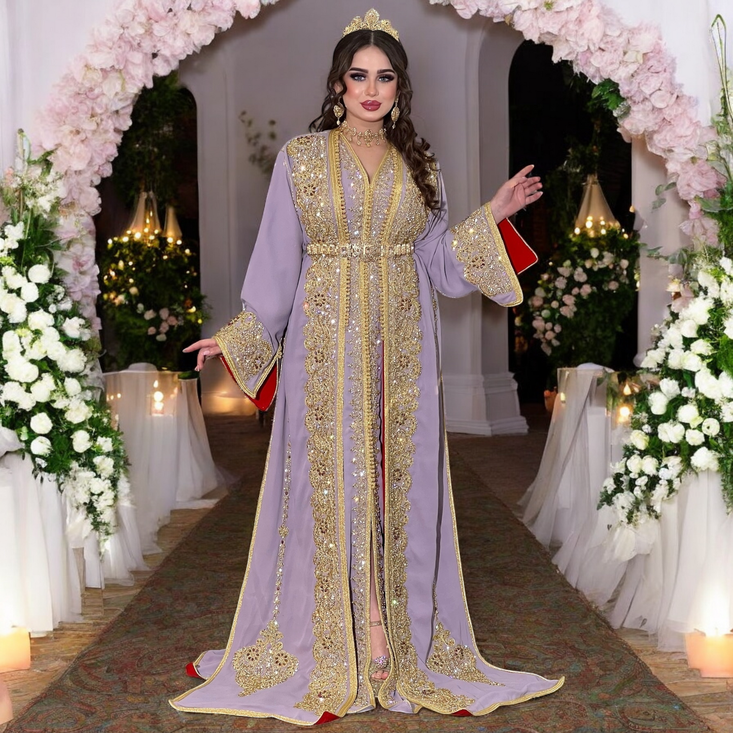 đ Caftan Takchita Prestige â LâArt de Briller en Grande Occasions