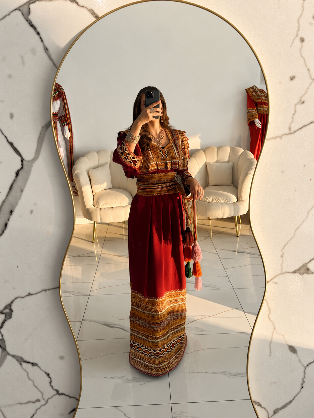 ✨ Robe Kabyle Traditionnelle – Élégance Berbère Authentique ✨