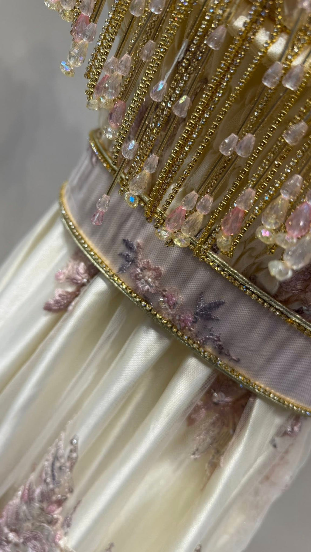 Blouza Oranaise Prestige – Éclat Rose Poudré & Or