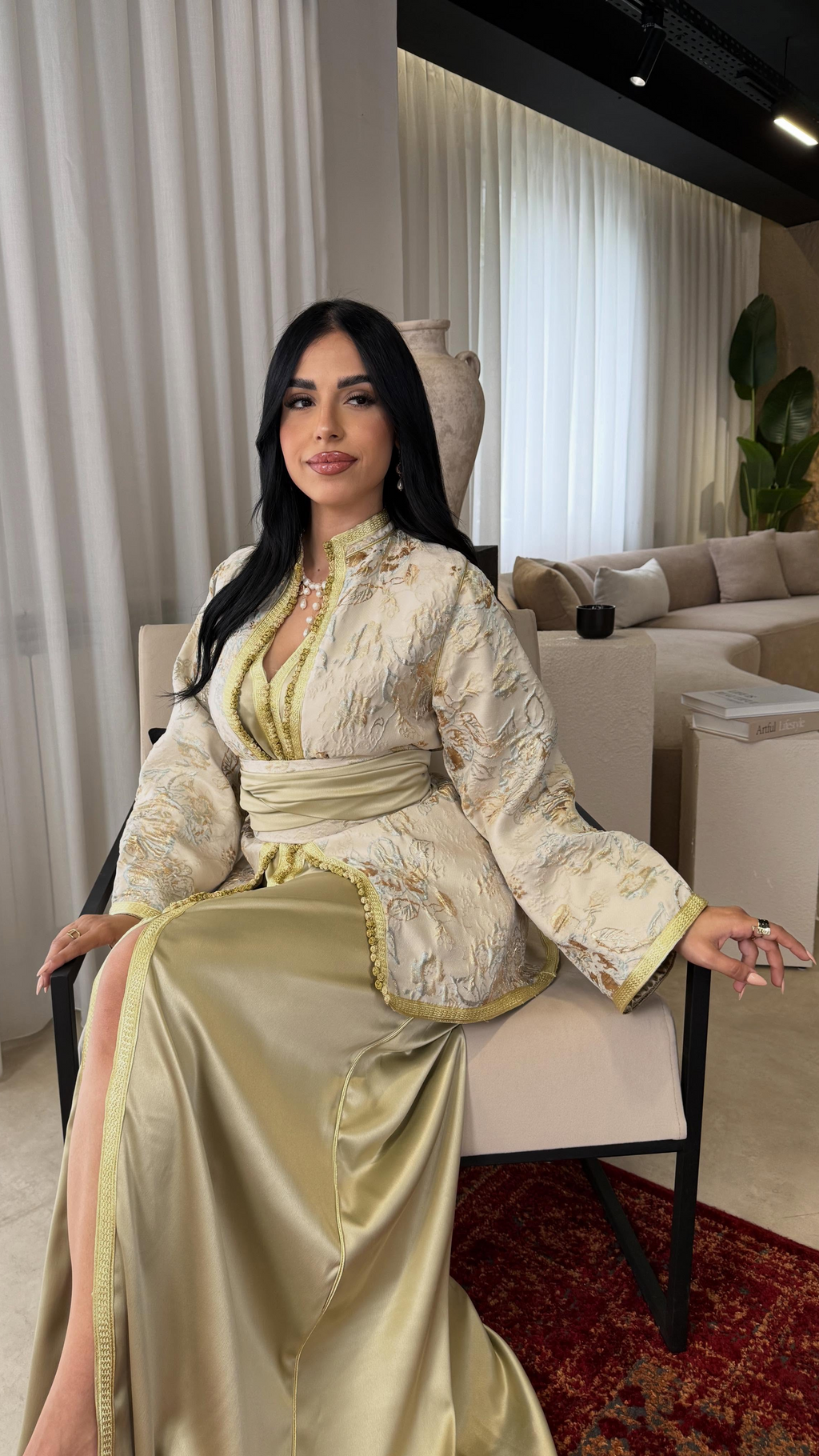 Caftan brocart l'élégance pour les grandes cérémonies