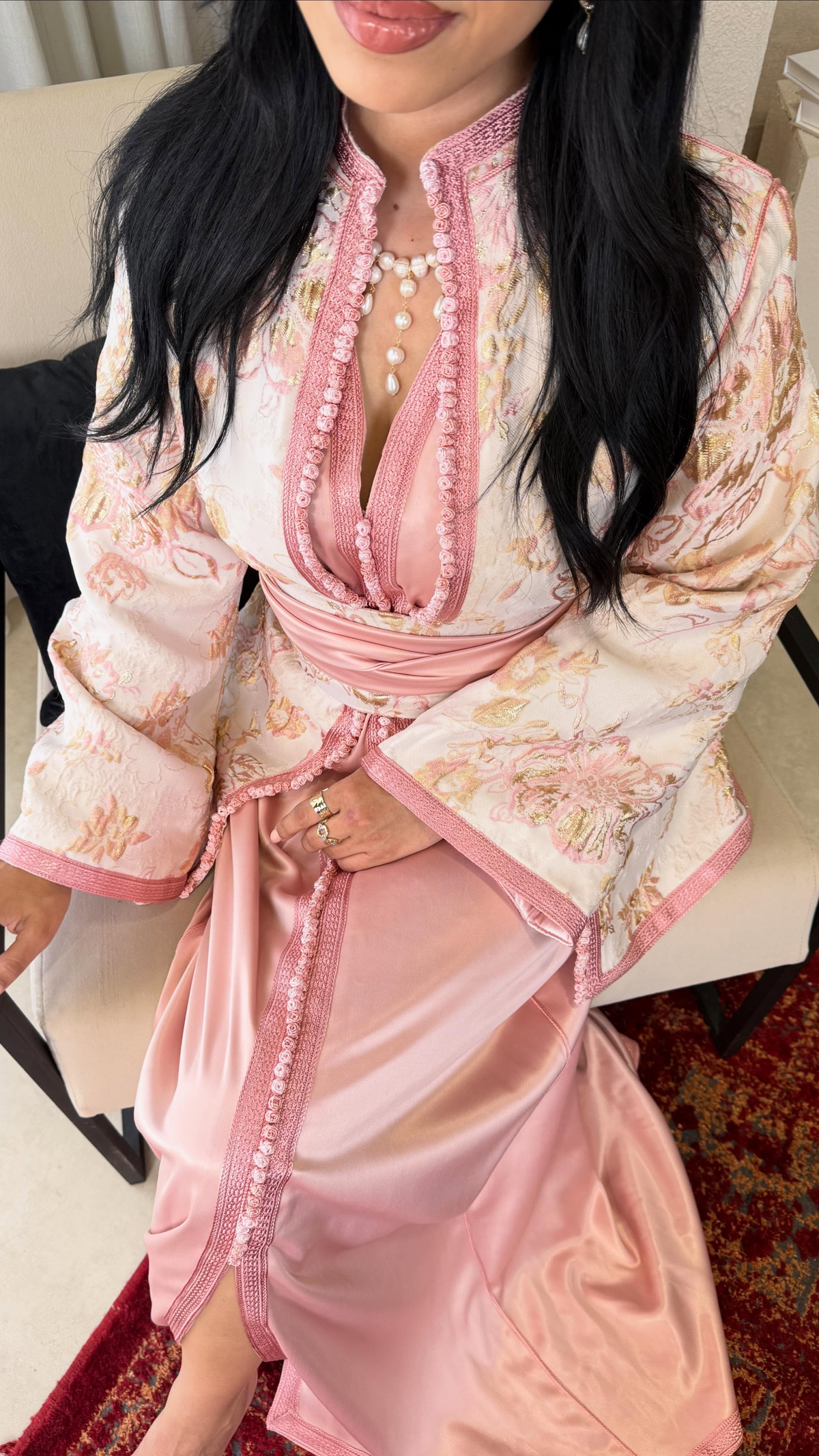 Caftan brocart l'élégance pour les grandes cérémonies