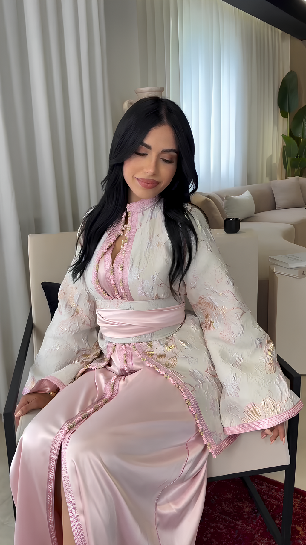 Caftan brocart l'élégance pour les grandes cérémonies