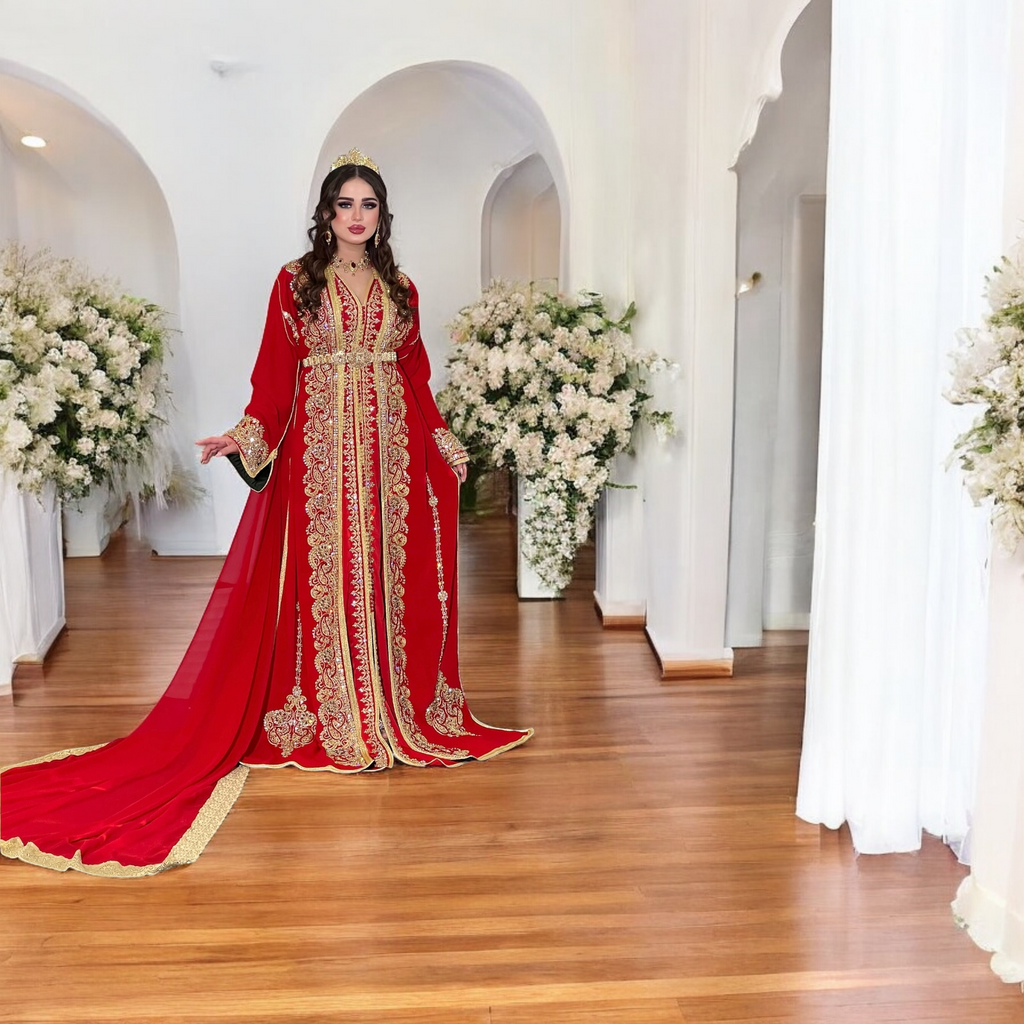 👑 Caftan Takchita Prestige – L’Art de Briller en Grande Occasions