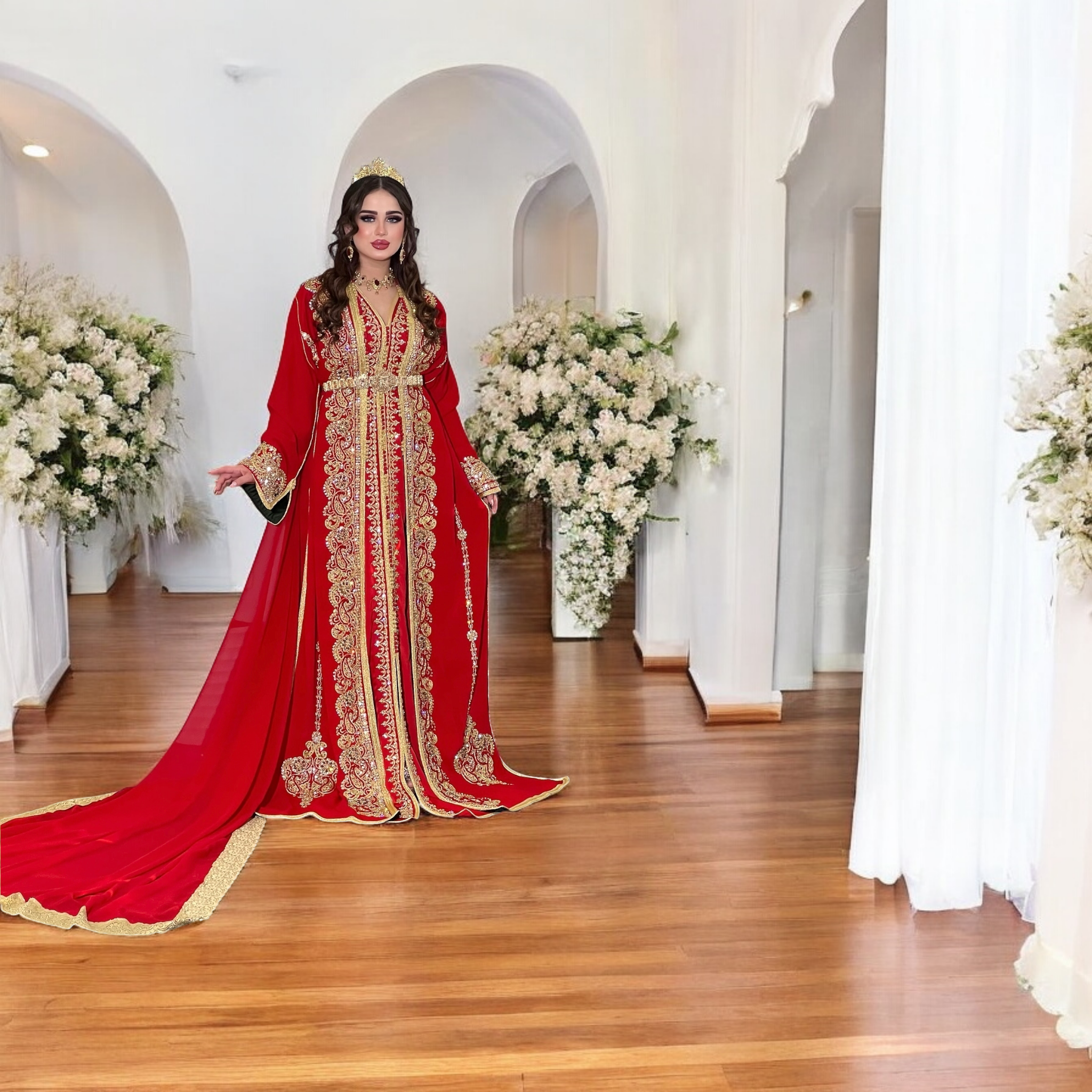 👑 Caftan Takchita Prestige – L’Art de Briller en Grande Occasions