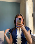 ✨ Élégance en Bleu Nuit – Caftan Princesse El Kahina Haute Couture